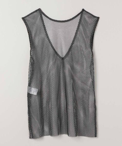 JEANASIS（ジーナシス）の「ハクメッシュNS/120228（Tシャツ/カットソー・レディース・ブラック/ホワイト・FREE）」の3枚目の写真