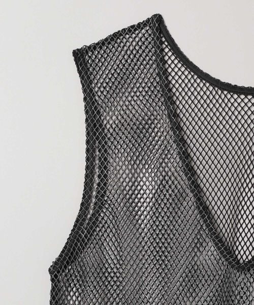 JEANASIS（ジーナシス）の「ハクメッシュNS/120228（Tシャツ/カットソー・レディース・ブラック/ホワイト・FREE）」の5枚目の写真