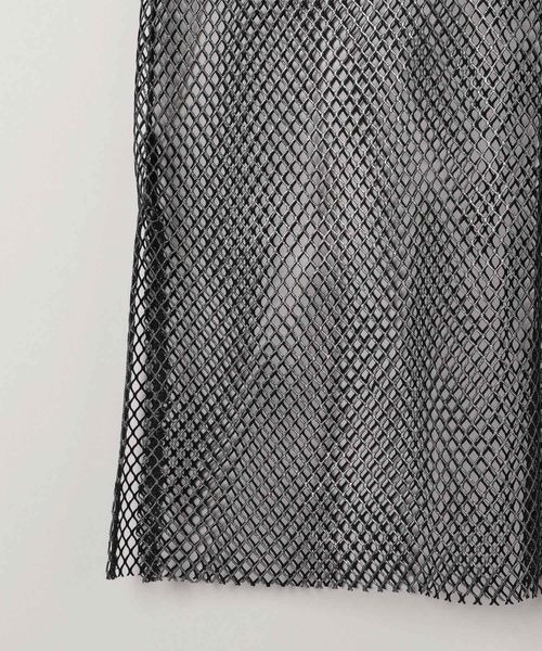 JEANASIS（ジーナシス）の「ハクメッシュNS/120228（Tシャツ/カットソー・レディース・ブラック/ホワイト・FREE）」の6枚目の写真