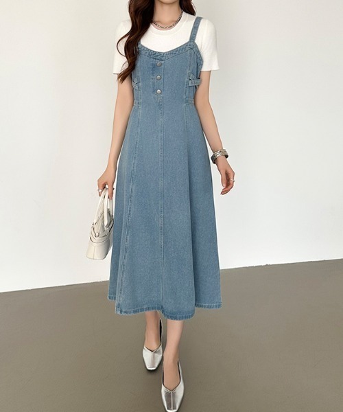 最新最全の セール】【カラー×サイズ展開あり】 バックリボン サイドクロス ワンピース