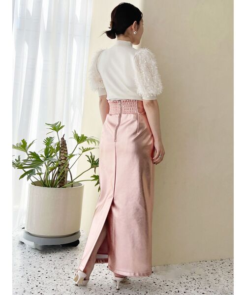 MERCURYDUO（マーキュリーデュオ）の「フェザースリーブニット（ニット/セーター・レディース・アイボリー/グレー/ブラック・FREE）」の6枚目の写真