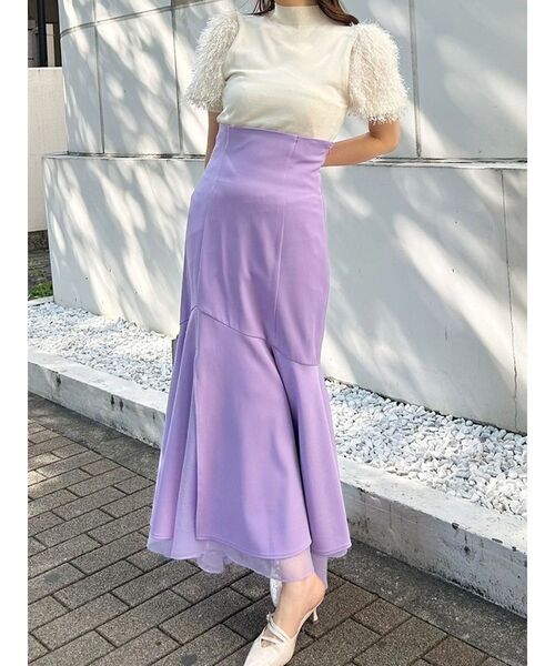 MERCURYDUO（マーキュリーデュオ）の「フェザースリーブニット（ニット/セーター・レディース・アイボリー/グレー/ブラック・FREE）」の9枚目の写真