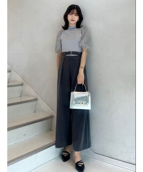 MERCURYDUO（マーキュリーデュオ）の「フェザースリーブニット（ニット/セーター・レディース・アイボリー/グレー/ブラック・FREE）」の10枚目の写真