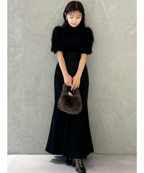 MERCURYDUO（マーキュリーデュオ）の「フェザースリーブニット（ニット/セーター・レディース・アイボリー/グレー/ブラック・FREE）」の11枚目の写真