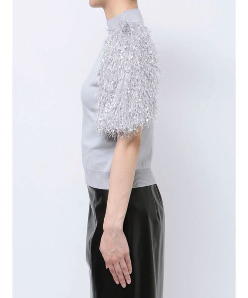 MERCURYDUO（マーキュリーデュオ）の「フェザースリーブニット（ニット/セーター・レディース・アイボリー/グレー/ブラック・FREE）」の13枚目の写真