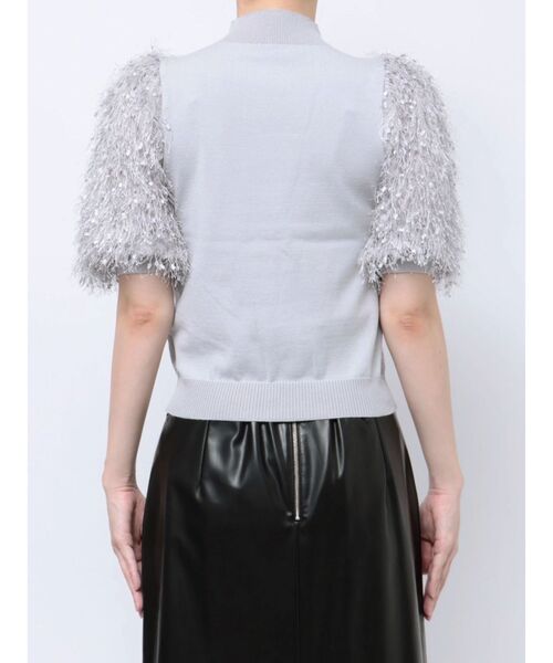 MERCURYDUO（マーキュリーデュオ）の「フェザースリーブニット（ニット/セーター・レディース・アイボリー/グレー/ブラック・FREE）」の14枚目の写真