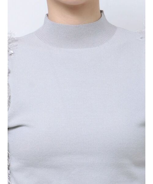 MERCURYDUO（マーキュリーデュオ）の「フェザースリーブニット（ニット/セーター・レディース・アイボリー/グレー/ブラック・FREE）」の15枚目の写真