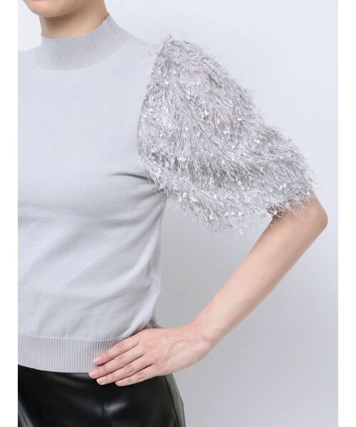 MERCURYDUO（マーキュリーデュオ）の「フェザースリーブニット（ニット/セーター・レディース・アイボリー/グレー/ブラック・FREE）」の16枚目の写真