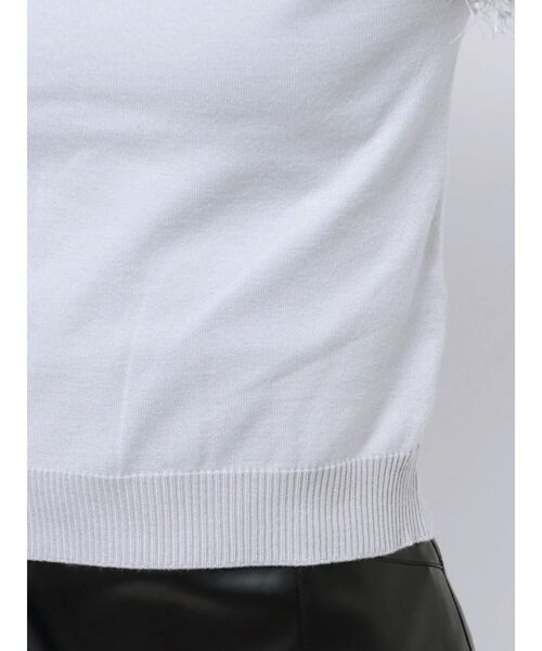 MERCURYDUO（マーキュリーデュオ）の「フェザースリーブニット（ニット/セーター・レディース・アイボリー/グレー/ブラック・FREE）」の17枚目の写真