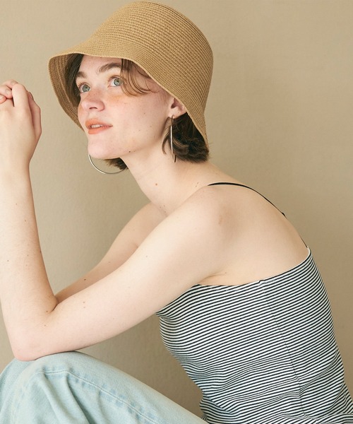 coca（coca）（コカ）の「ブレードバケットハット/調節可能（ハット・レディース・アイボリー/ベージュ・ONE SIZE）」の5枚目の写真