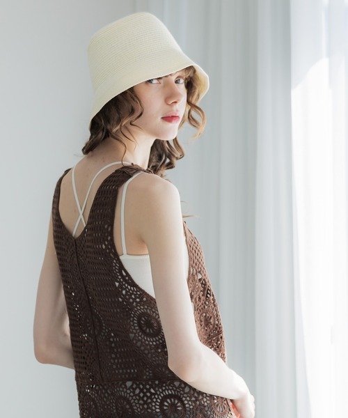 coca（coca）（コカ）の「ブレードバケットハット/調節可能（ハット・レディース・アイボリー/ベージュ・ONE SIZE）」の15枚目の写真