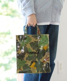 EGDE エッジ　VERTICAL CAMO Tバック 迷彩　カモフラ　サイズM TEMBEA（テンベア）の「TEMBEA / PAPER TOTE SMALL LEAF CAMO（トート