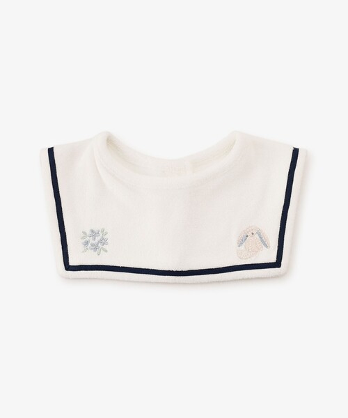 Afternoon Tea(アフタヌーンティー)の「うさぎサマースタイ(スタイ/よだれかけ・レディース・ホワイト・ONE SIZE)」の1枚目の写真