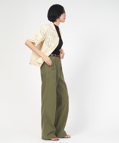 THE SHINZONE(ザ シンゾーン)の「PAISLEY OPEN COLLAR SHIRT(シャツ/ブラウス・レディース・イエロー/ブラック/キナリ・36)」の7枚目の写真