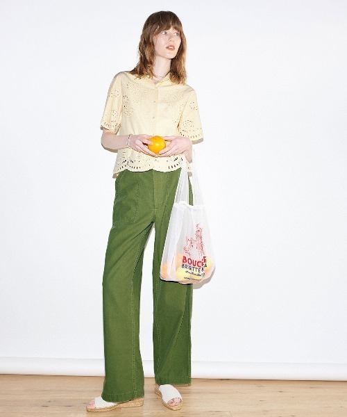 THE SHINZONE(ザ シンゾーン)の「PAISLEY OPEN COLLAR SHIRT(シャツ/ブラウス・レディース・イエロー/ブラック/キナリ・36)」の12枚目の写真