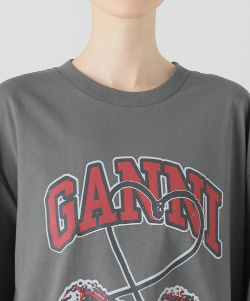 U by SPICK&SPAN(ユーバイスピックアンドスパン)の「【GANNI / ガニー】 Future Heavy Jersey Cherry T(Tシャツ/カットソー・レディース・ブラック系その他・FREE)」の12枚目の写真