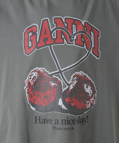 U by SPICK&SPAN(ユーバイスピックアンドスパン)の「【GANNI / ガニー】 Future Heavy Jersey Cherry T(Tシャツ/カットソー・レディース・ブラック系その他・FREE)」の16枚目の写真