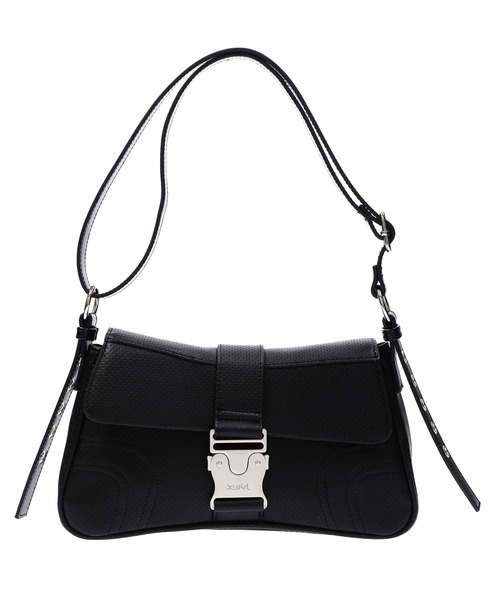 X-girl（エックスガール）の「MOTIF BUCKLE BAG（ショルダーバッグ・レディース・ブラック/ホワイト・ONE SIZE）」の9枚目の写真