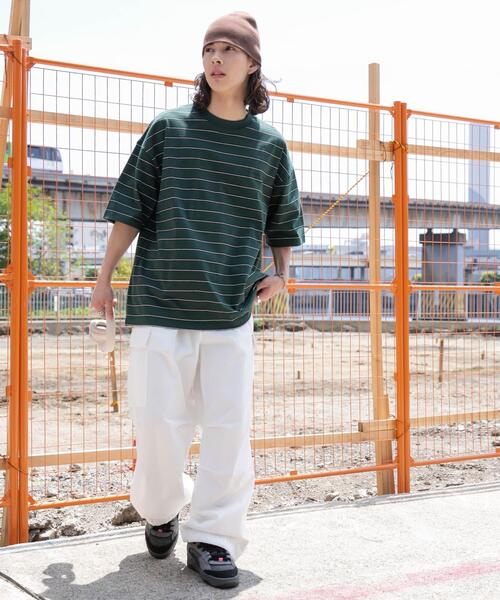 WEGO（ウィゴー）の「WEGO/ワンポイントボーダーT（Tシャツ/カットソー・メンズ・その他1/その他2・MEDIUM/LARGE）」の12枚目の写真