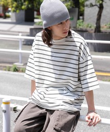 WEGO | WEGO/【24年春夏新作】ワンポイントボーダーT(Tシャツ/カットソー)