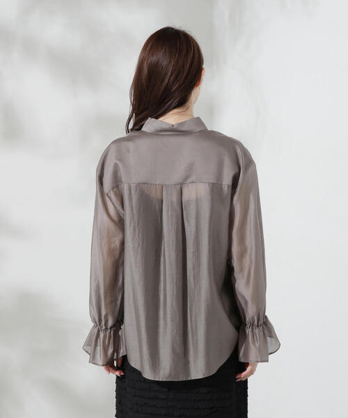 PROPORTION BODY DRESSING(プロポーションボディドレッシング)の「キャンディースリーブシアーシャツ / 1214210500(シャツ/ブラウス・レディース・グレー/ブラウン/パープル・FREE)」の21枚目の写真