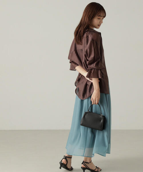 PROPORTION BODY DRESSING(プロポーションボディドレッシング)の「キャンディースリーブシアーシャツ / 1214210500(シャツ/ブラウス・レディース・グレー/ブラウン/パープル・FREE)」の16枚目の写真