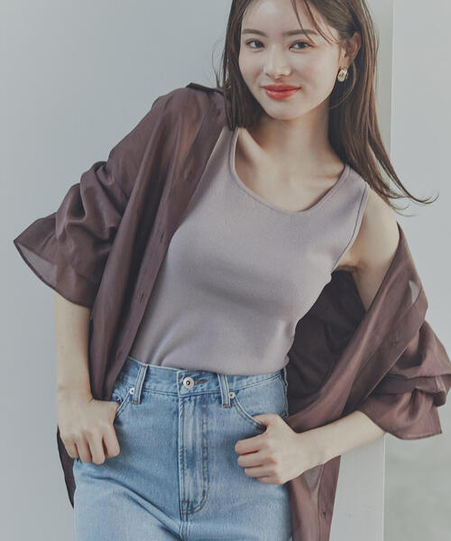 PROPORTION BODY DRESSING(プロポーションボディドレッシング)の「キャンディースリーブシアーシャツ / 1214210500(シャツ/ブラウス・レディース・グレー/ブラウン/パープル・FREE)」の15枚目の写真