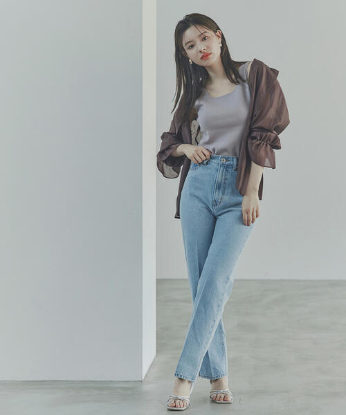 PROPORTION BODY DRESSING(プロポーションボディドレッシング)の「キャンディースリーブシアーシャツ / 1214210500(シャツ/ブラウス・レディース・グレー/ブラウン/パープル・FREE)」の12枚目の写真