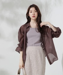 PROPORTION BODY DRESSING | キャンディースリーブシアーシャツ / 1214210500(シャツ/ブラウス)