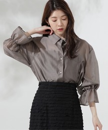 PROPORTION BODY DRESSING | キャンディースリーブシアーシャツ / 1214210500(シャツ/ブラウス)