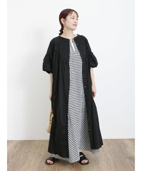 Samansa Mos2（サマンサ モスモス）の「バルーンスリーブレースワンピース（ワンピース・レディース・ベージュ/ブラック/ピンク/グリーン・F）」の17枚目の写真