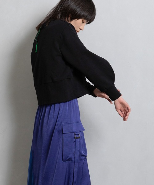 MARECHAL TERRE(マルシャルテル)の「カラースウェットトップス(スウェット・レディース・ブルー/ブラック/グレー/グリーン・MEDIUM)」の8枚目の写真