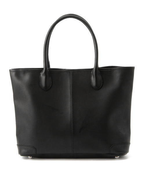 BEAMS（ビームス）の「BEAMS / LEATHER TOTE②（トートバッグ・メンズ・ブラック/ダークブラウン/ネイビー・ONE SIZE）」の8枚目の写真