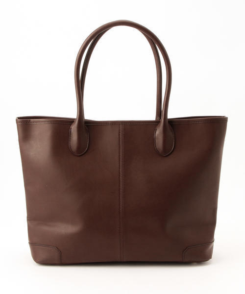 BEAMS（ビームス）の「BEAMS / LEATHER TOTE②（トートバッグ・メンズ・ブラック/ダークブラウン/ネイビー・ONE SIZE）」の20枚目の写真