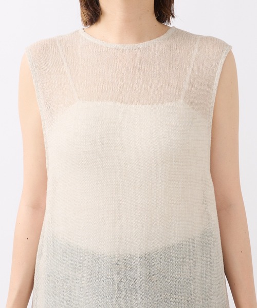 RIVE DROITE（リヴドロワ）の「リネンラッセルレイヤードワンピース（ワンピース・レディース・ライトベージュ/ブラック・FREE）」の20枚目の写真