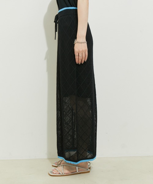 le cercle ADAM ET ROPE'（ルセルクルアダムエロペ）の「【セットアップ対応】ダイヤメッシュスカート（スカート・レディース・ブラック系その他/グレー系その他・FREE）」の13枚目の写真