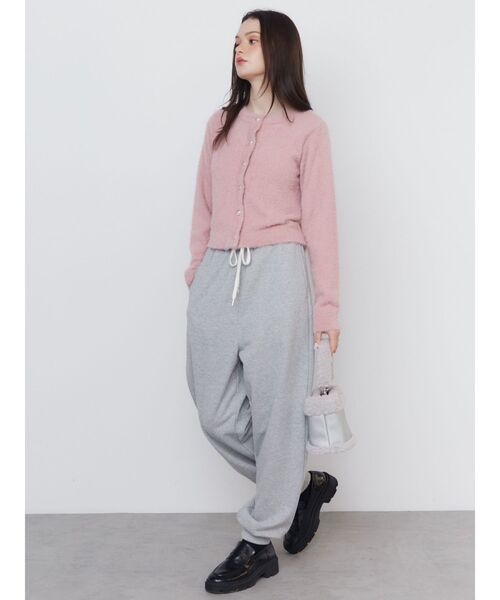 CALNAMUR(カルナムール)の「2WAYシャイニーボアバッグ(ハンドバッグ・レディース・ピンク/グレー・FREE)」の5枚目の写真