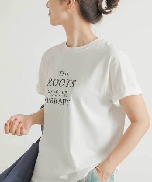 URBAN RESEARCH DOORS(アーバンリサーチドアーズ)の「ベーシックロゴプリントTシャツ(Tシャツ/カットソー・レディース・ネイビー/ブルー/アイボリー・MEDIUM)」の11枚目の写真