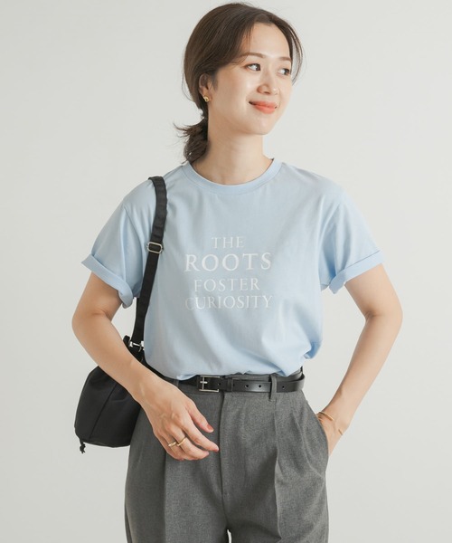 URBAN RESEARCH DOORS(アーバンリサーチドアーズ)の「ベーシックロゴプリントTシャツ(Tシャツ/カットソー・レディース・ネイビー/ブルー/アイボリー・MEDIUM)」の21枚目の写真