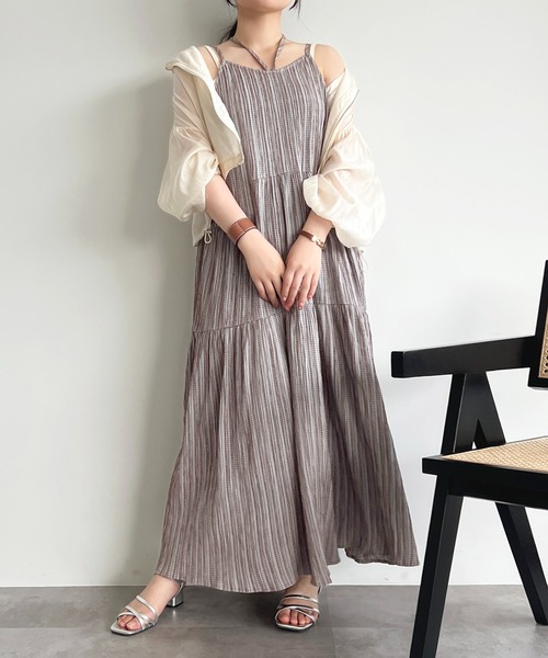 セール】【apres jour mimi】アソートティアードキャミワンピース