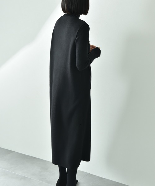 INTERPLANET（インタープラネット）の「リブニット＋ニットジャンスカＳＥＴ（ワンピース・レディース・ブラック/グレー・FREE）」の16枚目の写真