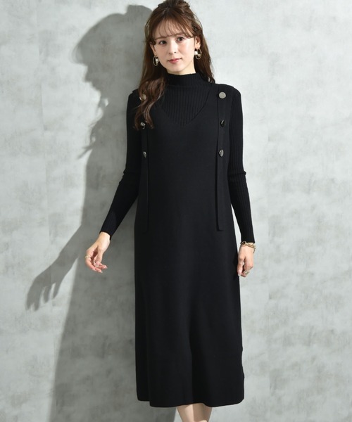 リブニット＋ニットジャンスカSET（ワンピース）｜INTERPLANET