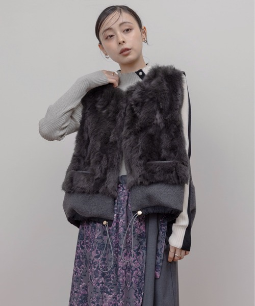 エイミーロウ　中綿ベスト　✨新品未使用✨ Wメッシュフーディーベスト Eimee Law│Eimee Law & LHELBIE