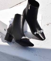 EVOL（イーボル）の「ビジューショートブーツ（ブーツ）」