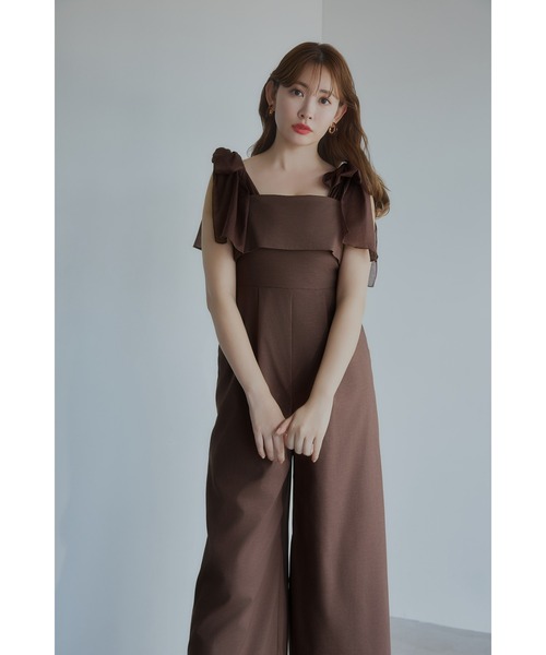 サロペット・オーバーオール・オールインワン Her lip to Ribbon Romper Ribbon Romper（つなぎ/オールインワン）｜Her lip to（ハー