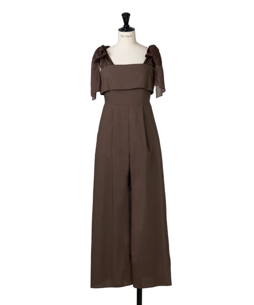 サロペット・オーバーオール・オールインワン Herlipto Two Tone Ribbon Romper Two-Tone Ribbon Romper