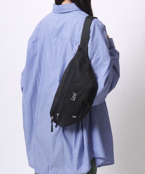 Lee（リー）の「Lee/リー ロゴ ワンポイント刺繍 撥水 ウエストバッグ/ボディバッグ/レディース メンズ（ボディバッグ/ウエストポーチ・レディース・グレー/カーキ/ベージュ/ブラック・FREE）」の19枚目の写真