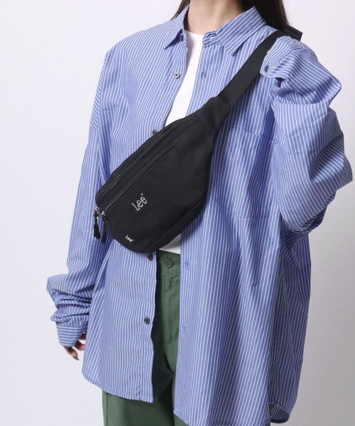 Lee（リー）の「Lee/リー ロゴ ワンポイント刺繍 撥水 ウエストバッグ/ボディバッグ/レディース メンズ（ボディバッグ/ウエストポーチ・レディース・グレー/カーキ/ベージュ/ブラック・FREE）」の20枚目の写真