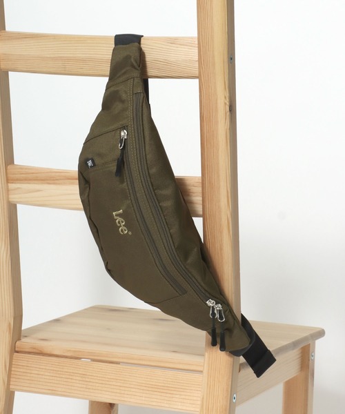 Lee（リー）の「Lee/リー ロゴ ワンポイント刺繍 撥水 ウエストバッグ/ボディバッグ/レディース メンズ（ボディバッグ/ウエストポーチ・レディース・グレー/カーキ/ベージュ/ブラック・FREE）」の11枚目の写真