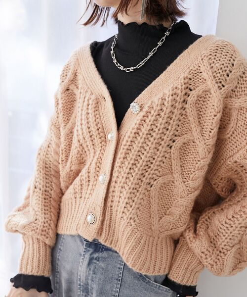 セール】ハートケーブルカーディガン（カーディガン/ボレロ